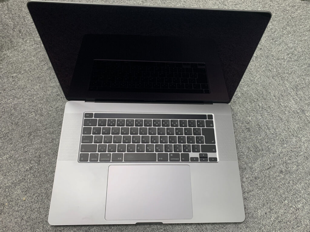 MacBook Pro 16 2019 水没 故障 電源つかない 画面真っ暗 ジャンクパソコン