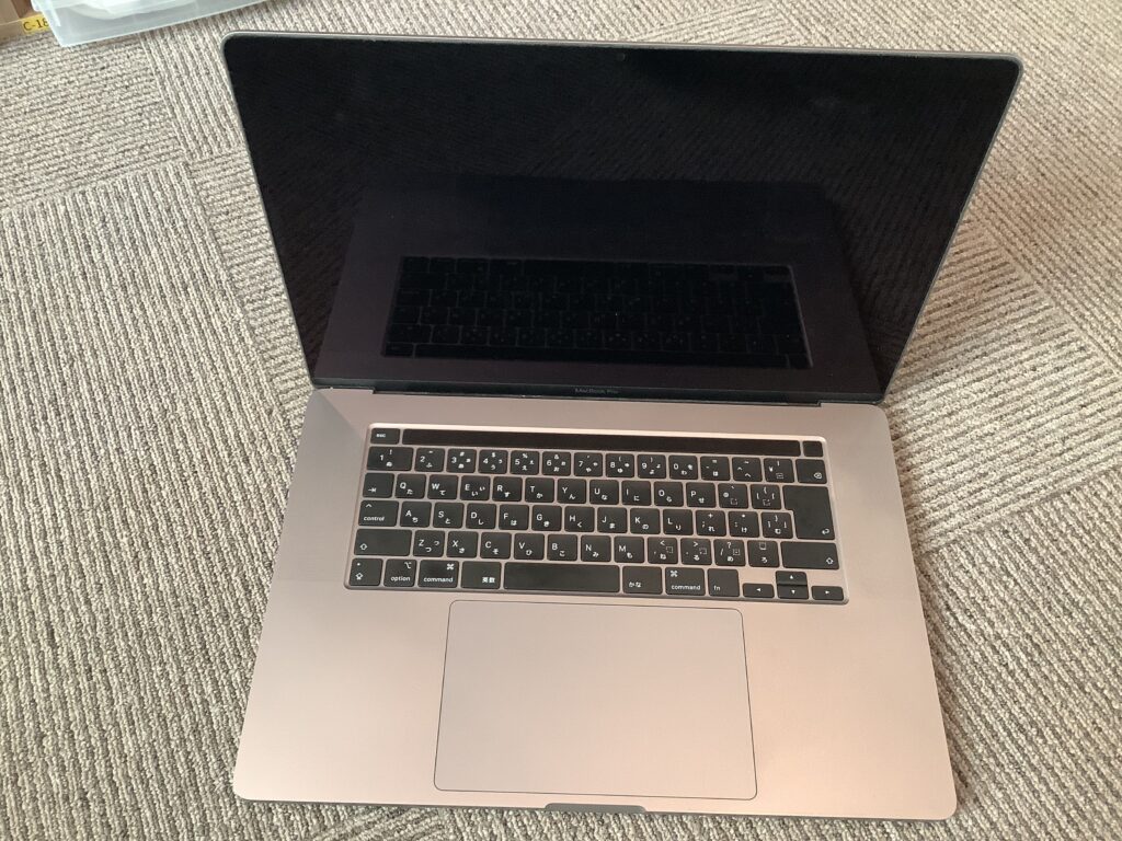 MacbookPro 16 2019年　正常起動しない